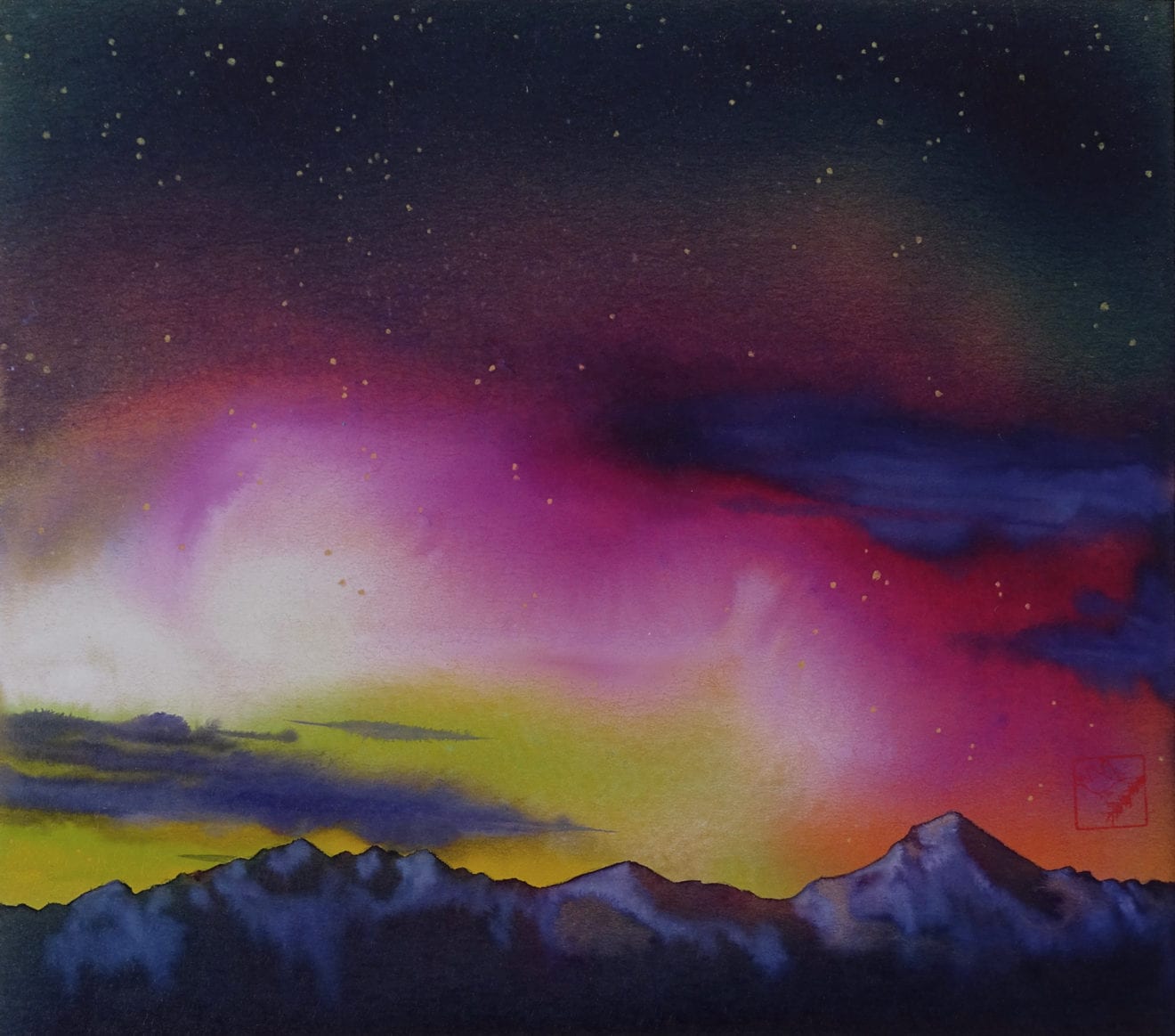 Aurora Borealis over Big Sky